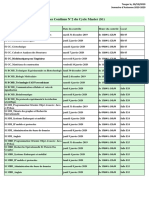 Planning CC2 S1 - S3 Du Cycle Master - Automne 2019-2020