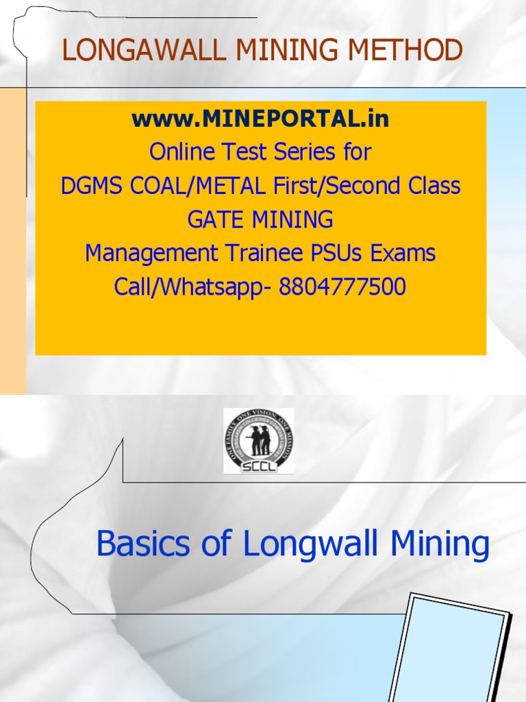 Longwall Mining Method Overview | PDF | Coal Mining | Coal