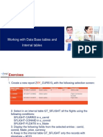 Lesson 10 - Working With Internal and Database Tables