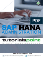 Sap Hana Administration Tutorial PDF