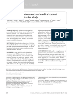 The Learning Environment and Medical Student Burnout, A Multicentre Study PDF