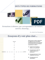 Les Differents Types de Formations