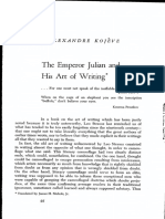 Emperor Julian and Art of Writing by Kojeve 