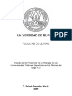 Estudio de la Presencia de la Teología en lasUniversidades Públicas Españolas en los Albores delSiglo XXI.pdf