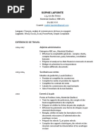 Modele Cv Chronologique Pdf Montreal Quebec