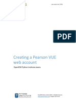 Create A Pearson VUE Web Account TUTORIAL