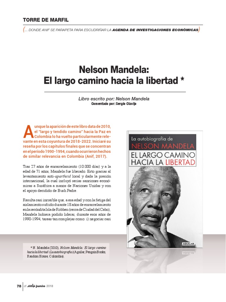 Reseña de "El largo camino hacia la libertad" | PDF | Nelson Mandela ...