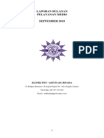 Laporan Bulanan Yanmed September 2018 PDF