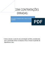 GASTO COM CONTRATAÇÕES ERRADAS