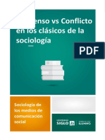 Consenso Vs Conflicto en Los Clásicos de La Sociología