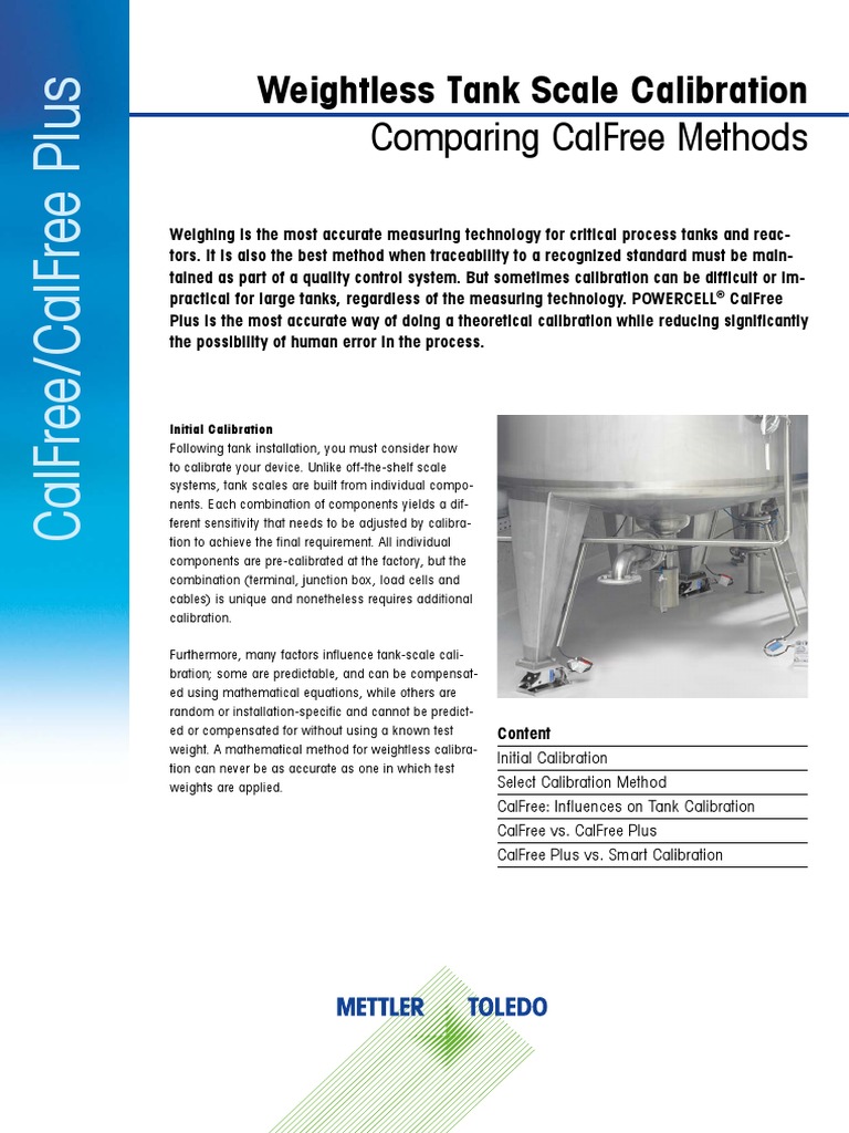 MAR - WP - Weightless - Tank Scale - Calibration - EN - V20170710 | PDF ...