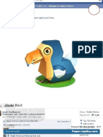 Dodo Bird Papercraft