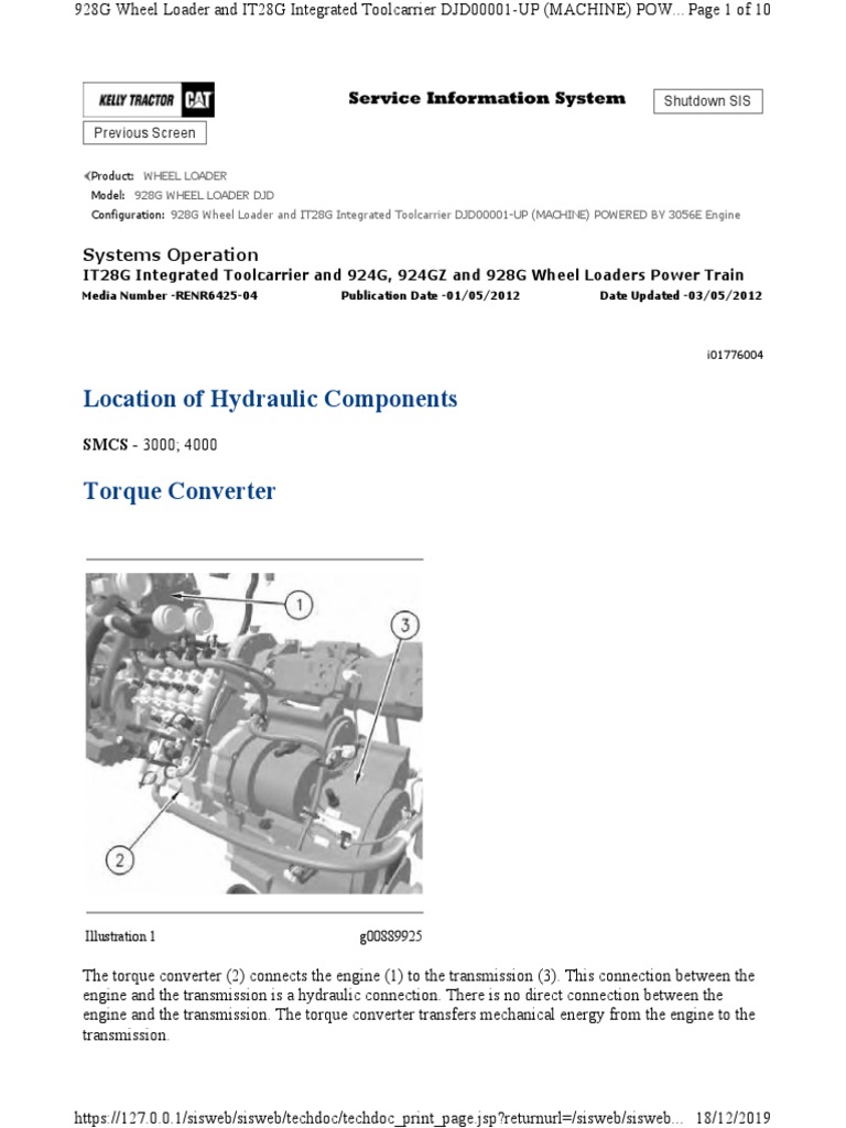 4 Location of Hydraulic Components PDF PDF Clutch Transmission