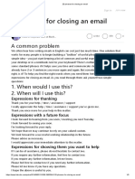 20 phrases for closing an email