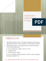 Ketepatan Identifikasi Pasien Sub