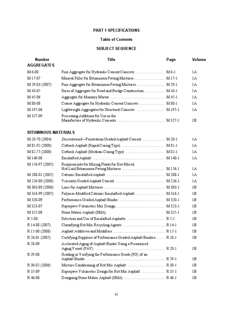 Aggregate and Asphalt Specifications | PDF | Road Surface | Concrete