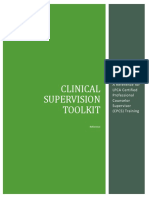 Clinical Supervision Toolkit Reference