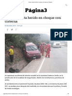 Chofer resulta herido en choque con cisterna _ Página3