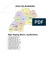 Mga Lungsod NG Marikina