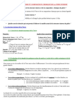 Chapitre 11 - Structure Et Como Sit Ion Chimique de La Terre Interne