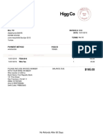 Payment invoice for DENIM HOUSE from Higg Co LLC