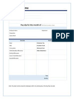 Salary Slip Template 09