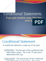 Conditional Statements Notes PDF