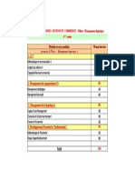 Cursus Filière ML 4ème Année S8