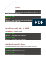 Postgresql Install