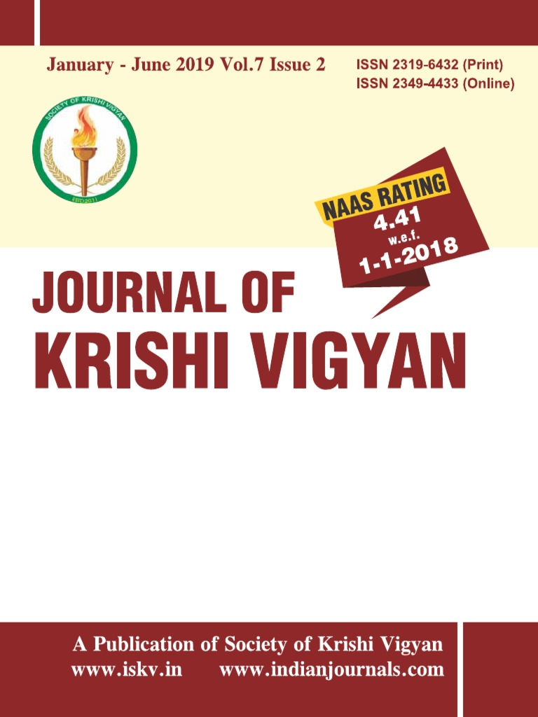 Journal Of Krishi Vigyan Vol 7 Issue 2 Pdf Livestock Farmer
