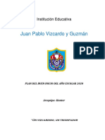 Plan Buen Inicio Del Año Escolar JPVG-2020