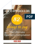 How To Approach A Girl (2.0) - 82 Things To Say (The Ultimate Openers Compilation) - 2019 PDF