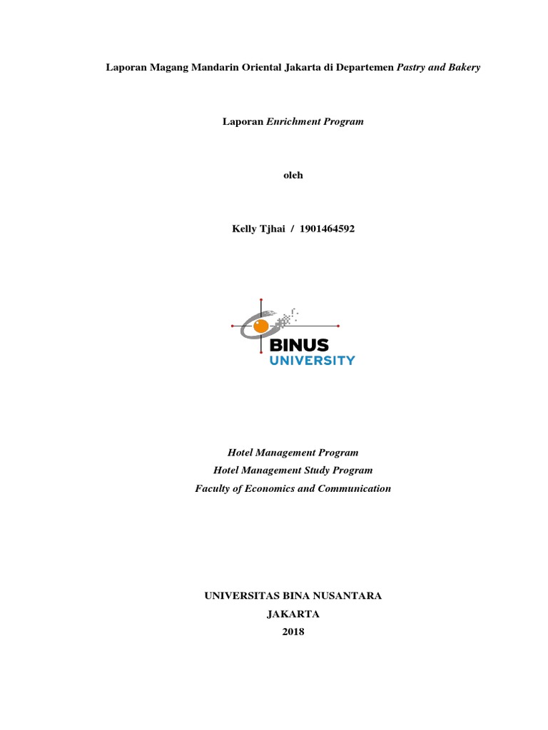Internship I Report Cover Print Docx