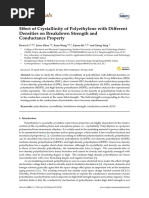 Effect of Crystallinity of Polyethylene With Diffe PDF