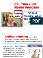 Critical Thinking and Nursing Process