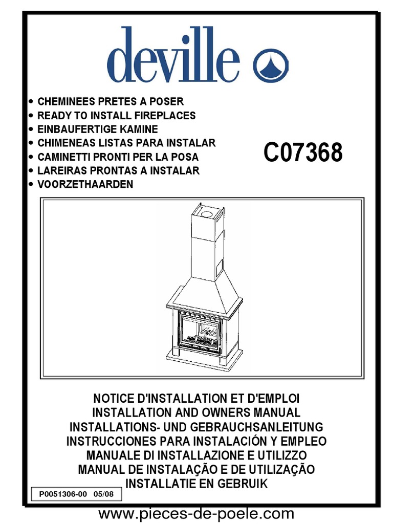 Deville C0736806PT09 PDF, PDF, Cheminée