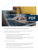 Consumer Trends Report: Predicting Top Tech and Buying Factors in 2020