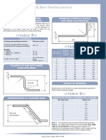 Cut & Bent Reinforcement Tolerances