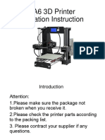 A6 3D Printer Installation Instructions-1.2