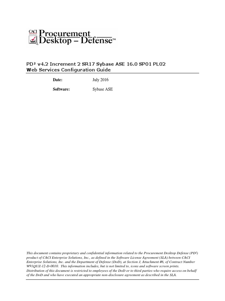 Sybase ASE Web Services Guide for DoD | PDF | Command Line Interface ...
