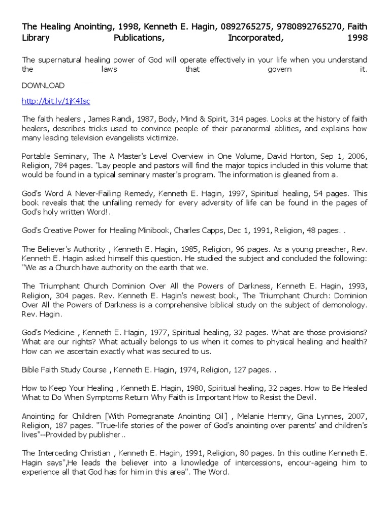 The Name Of Jesus Pdf By Kenneth Hagin