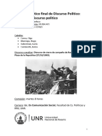 Trabajo Práctico Final de Discurso Político