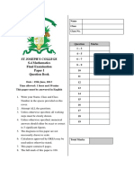 SJC. S4 12-13 Final Exam Maths (I) Question-Answer Booklet