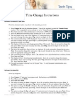 DX-80 Time Change Instructions: Printed in The USA Page 1 of 1