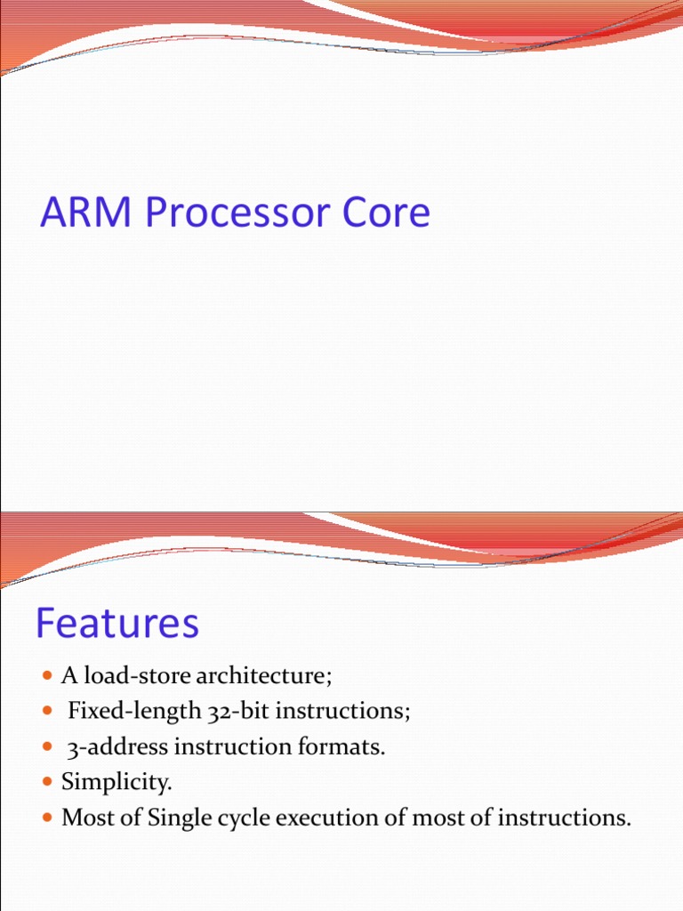 ARM Processor Core | PDF | Arm Architecture | Central Processing Unit