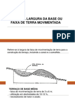 Dimensionamento de terraços para controle de erosão