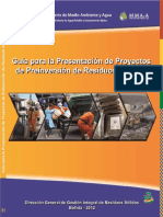 Guía para la Presentación de Proyectos de Pre-Inversión de Residuos Sólidos