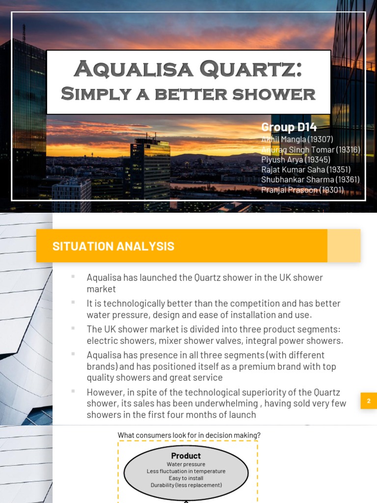 Aqualisa QuartzSimply A Better Shower GroupD14 PDF Brand