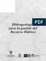 Hidrogeologia para La Gestion Del Recurso Hidrico PDF