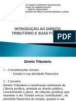 Aula Iesf - Introdução Ao Direito Tributário Suas Fontes